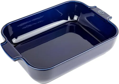 Miniatura 8 de Peugeot - Appolia Plato rectangular para horno - Panadero de cerámica con asas - Azul, 8 x 6 x 2 pulgadas