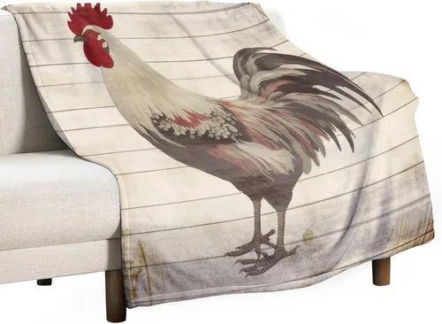 Miniatura 43 de Manta de gallos orgánica de forro polar de pollo de 30 x 40 pulgadas, manta de franela para sofá, cama para adultos, niños, adolescentes, regalo