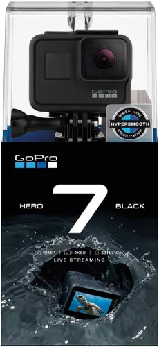 Miniatura 9 de GoPro Hero7 Black - Cámara de acción impermeable con pantalla táctil 4K Ultra HD Video 12MP Fotos 720p Estabilización de transmisión en vivo