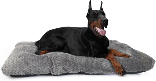 Miniatura 34 de Cama Lavable para Jaula de Perro de 18 Pulgadas Pequeña Antideslizante Impermeable Cálida Acogedora Suave para Mascotas Cachorros, Almohadas