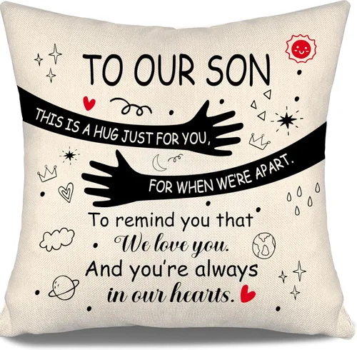 Miniatura 30 de Fundas de almohada para nieto de abuelos: este es un abrazo solo para ti cuando estamos separados para recordarte que te amamos y que siempre estás