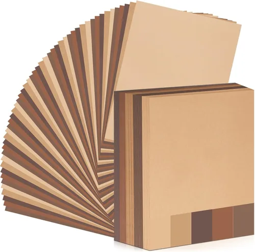 Miniatura 10 de Sinmoe 100 hojas de papel de cartulina de 5 tonos de 8.5 x 11 pulgadas, 6.35 oz/m², papel de impresora de núcleo sólido para álbumes de recortes