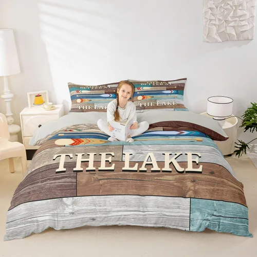 Miniatura 21 de Erosebridal Juego de ropa de cama con diseño de Feliz Navidad, adorable funda de edredón de muñeco de nieve tamaño individual para niños y niñas