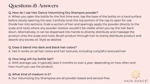 Miniatura 8 de Champú Seco en Polvo de Volumen Ingredientes Naturales y Orgánicos Sin Aerosol Fabricado en EE. UU. Sin Talco y Maíz Para Cabello Rubio