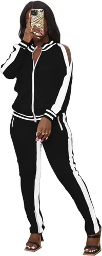 Miniatura 3 de TOPONSKY Conjunto casual de 2 piezas para mujer, conjunto de pantalón largo