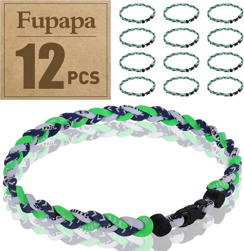 Miniatura 14 de Paquete de 12 collares de béisbol de alta calidad, collares deportivos multicolor de 18 pulgadas, ideal para regalos de equipo de béisbol, recuerdos