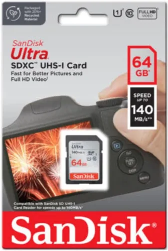 Miniatura 6 de SanDisk Tarjeta de memoria SDXC UHS-I Ultra Class 10 de 64 GB de 140 MB/s (paquete de 5) con lector de tarjetas de alta velocidad todo en uno
