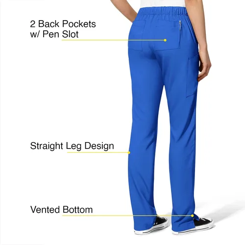 Miniatura 4 de WonderWink Petite - Pantalón elástico completo para mujer