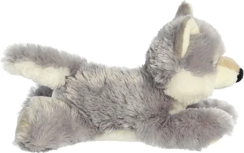Miniatura 4 de Aurora® Peluche de lobo Eco Nation™ Eco Softies™ hecho de forma responsable, ideal para aventuras de juego, perfecto para cumpleaños o simplemente