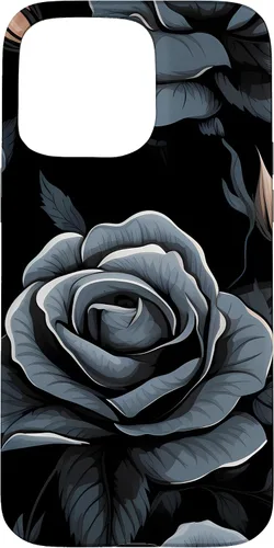 Miniatura 31 de Black Rose Floral Flower Case for iPhone 16