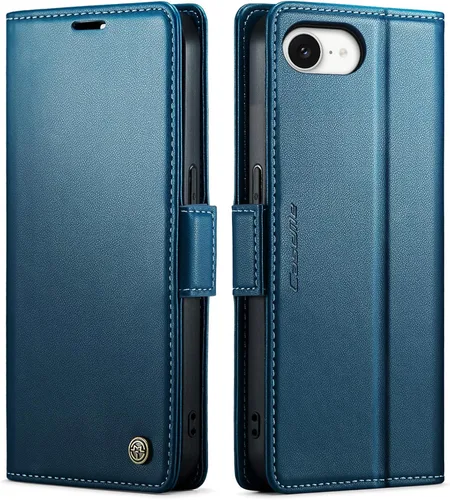 Miniatura 64 de QLTYPRI Funda tipo cartera para iPhone 7/8/SE 2020/SE 2022 5G, funda magnética de piel sintética de alta calidad con bloqueo RFID, ranuras