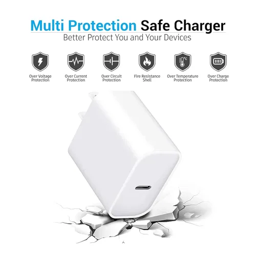 Miniatura 3 de Paquete de 2 adaptadores de cargador rápido de pared USB tipo C de 30 W para Beats, Sony, JBL, altavoces Bose, Airpods Pro de 2ª/3ª