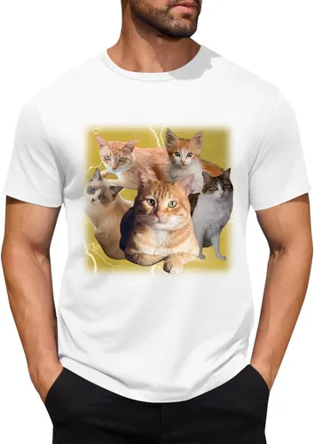 Miniatura 24 de Camisetas personalizadas para hombre, camiseta personalizada con fotos, imagen de mascota, camiseta unisex, diseña tu propio regalo divertido