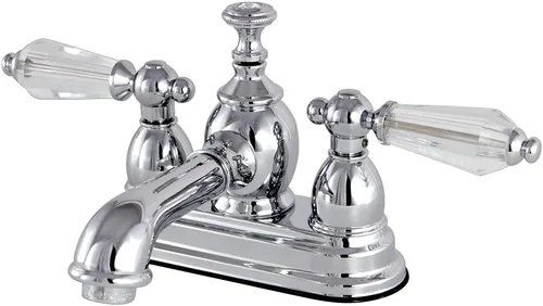Miniatura 10 de Kingston Brass KS7008WLL Grifo de lavabo central de 4 pulgadas con ventana emergente de latón, 4-1/2 pulgadas en alcance de boquilla, níquel
