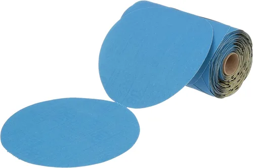 Miniatura 34 de 3M 3M-36142 Hookit disco abrasivo azul multi-agujero, 3" 80 Grado