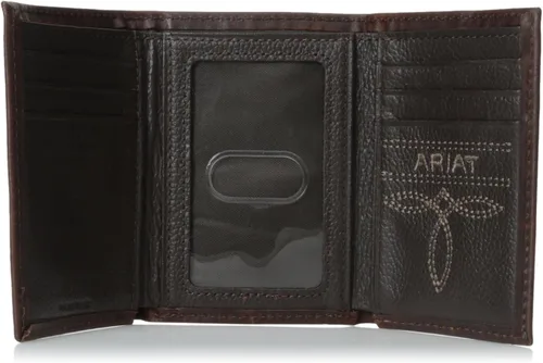 Miniatura 4 de Ariat Rowdy - Cartera de cobre triple pliegue para hombre