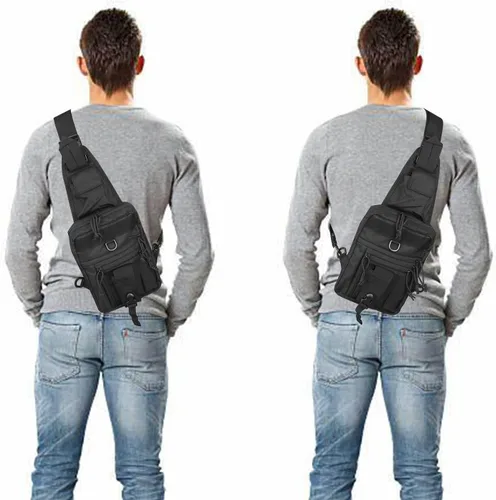 Miniatura 6 de Bolso táctico LarKoo para pistola en el pecho, con funda oculta, para transportar la pistola en el pecho, bandolera, funda para el hombro