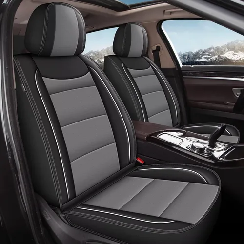 Miniatura 8 de YORKNEIC 2 fundas de asiento delantero de automóvil para Ford Edge 2007-2025 2026, transpirables, impermeables, de piel sintética, compatibles