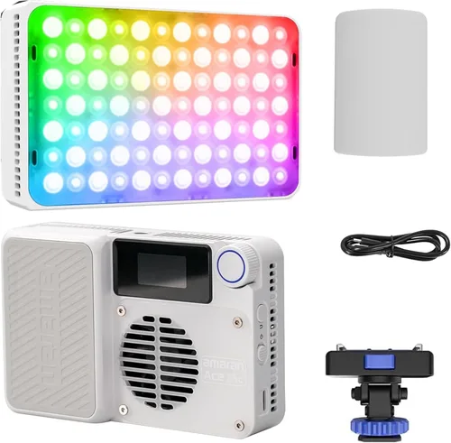 Miniatura 9 de Amaran Ace 25c Luz de video RGB, 25 W en el bolsillo de la cámara CCT 2300k-10000k, 5,908 lux @ 1.6 ft de iluminación, con batería recargable