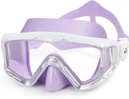 Miniatura 9 de Máscara de natación para niños, gafas de natación antivaho de 180° para niños, máscara de buceo, a prueba de fugas, con cubierta de nariz para niños
