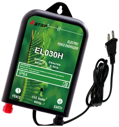 Miniatura 5 de XSTOP EL010H - Cargador eléctrico para valla eléctrica de 2 millas de baja impedancia, salida de energizador de 8500 V 0.1 julio, mejor para perros