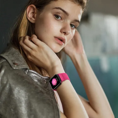 Miniatura 4 de Correa elástica de nailon compatible con Apple Watch de 38 mm, 40 mm, 41 mm, 42 mm, 44 mm, 45 mm, 46 mm, para mujeres y hombres, correa deportiva