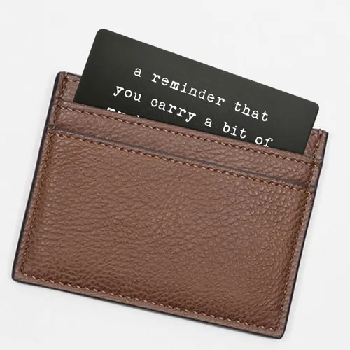 Miniatura 4 de Wallet Insert, Engraved Gift For Him, Valentine’s Day Gift, Birthday Gift, Hubby Gift, Engraved Wallet Insert Card, Reminder You Carry My Heart