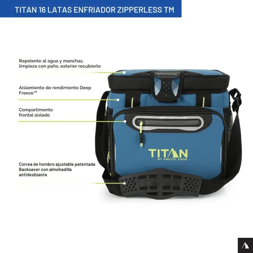 Miniatura 3 de Titan by Arctic Zone Deep Freeze Cooler - Enfriador de cuerpo duro sin cremallera, aislamiento de congelación profunda, forro de cuerpo duro