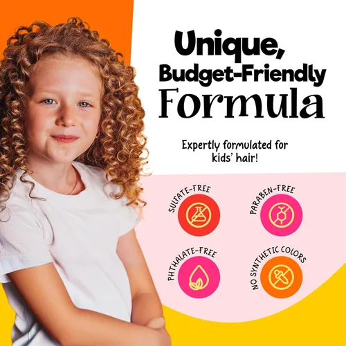 Miniatura 3 de Ccurlykids conjunto mixto de pelo Haircare Super desenredante champú acondicionador de 8.0 ounce, 8.0 ounce, spray 6.0 ounce, rizado Crème