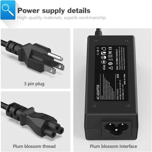 Miniatura 4 de VUOHOEG Cargador para portátil de 45 W compatible con Dell Inspiron 11 3000 (3152/3153/ 3157/3162/ 3168/3179, Inspiron 13 5000 2 en 1
