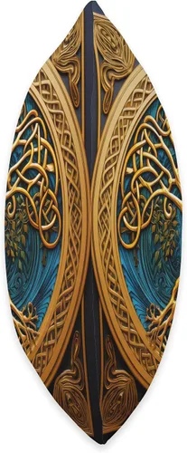 Miniatura 2 de Celtic Irish Gift Ideas Celtic Tree of Life Knot Triskele Triquetra - Almohada de 16 x 16 pulgadas, multicolor