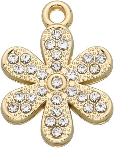 Miniatura 62 de Paquete de 20 dijes de diamantes de imitación chapados en oro, accesorios de cristal para collares, pulseras, joyería, manualidades, bricolaje