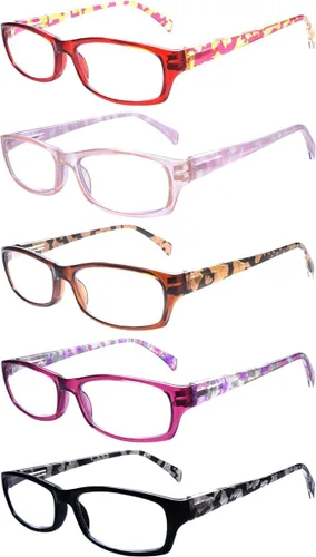 Miniatura 3 de Paquete de 5 lentes de lectura para mujer, bloqueo de luz azul, para lectores de computadora, para facilitar la visión borrosa y los ojos secos