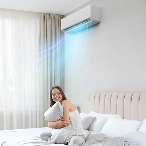 Miniatura 7 de ROVSUN 38000 BTU Quad Zone WIFI Mini Split AC/calefacción, 20 SEER2 4 zonas (9K/9K/9K/9K) BTU sin conductos Split Aire acondicionado dividido