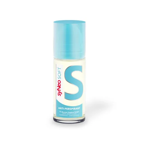 syNeo Soft Antitranspirante Roll-On sin alcohol, certificado Halal, desodorante antisudor para hombres y mujeres contra la sudoración intensa,