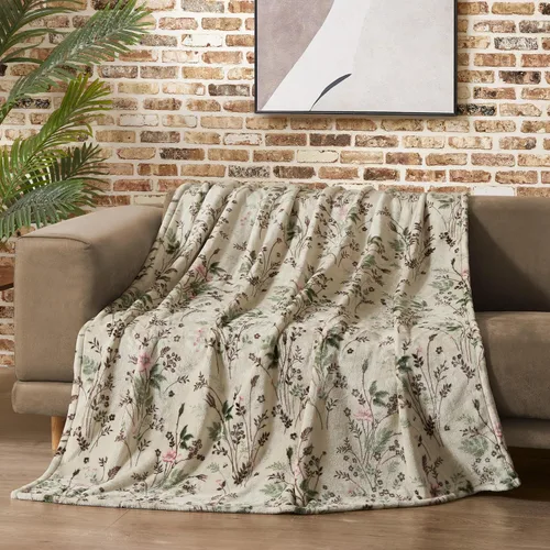 Miniatura 38 de Lucky Brand Camper Plaid Verde Oliva 50"x70" Manta de Felpa Acogedora - Manta de Microfibra Premium para Comodidad y Estilo Lujosos