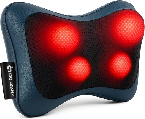 Miniatura 11 de Mo Cuishle Masajeador eléctrico Shiatsu de espalda con calor, potente amasamiento 3D para cuello, hombros, alivio del dolor de espalda baja, diseño