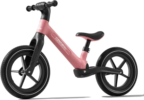 Miniatura 10 de Ridego Bicicleta de equilibrio de 14 pulgadas para niños de 3 a 6 años, bicicleta ligera para niños pequeños con neumáticos de goma de aire, asiento