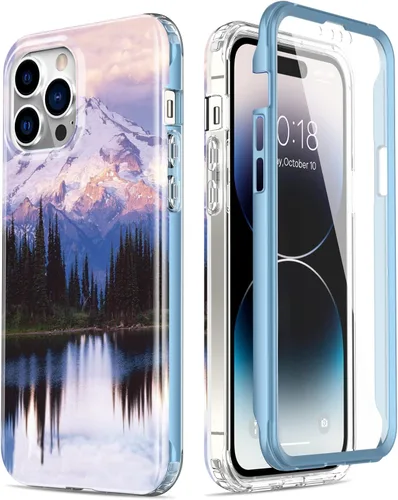 Miniatura 13 de Esdot Funda para iPhone 14 con Protector de Pantalla Integrado, Funda Resistente de Grado Militar con Diseños de Moda para Mujeres y Niñas, Funda