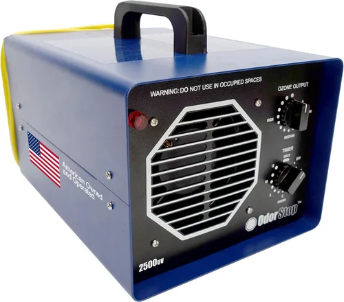 OdorStop OS2500UV Generador de Ozono de Grado Profesional Ionizador para Áreas de 2500 Pies Cuadrados+, Para Desodorizar y Purificar Áreas de Tamaño