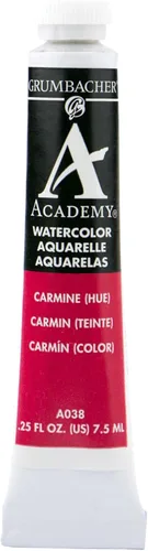 Miniatura 18 de Grumbacher Academy - Pintura de acuarela, 0.25 onzas, tono medio rojo cadmio (A029)