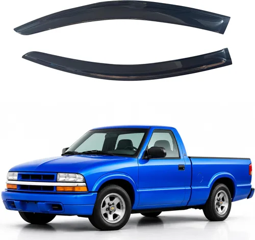 Miniatura 399 de IG - Visera para ventana para Ford Bronco y F150-F350 1980-1996, deflector lateral tipo cinta adhesiva, resistente, contra lluvia y viento