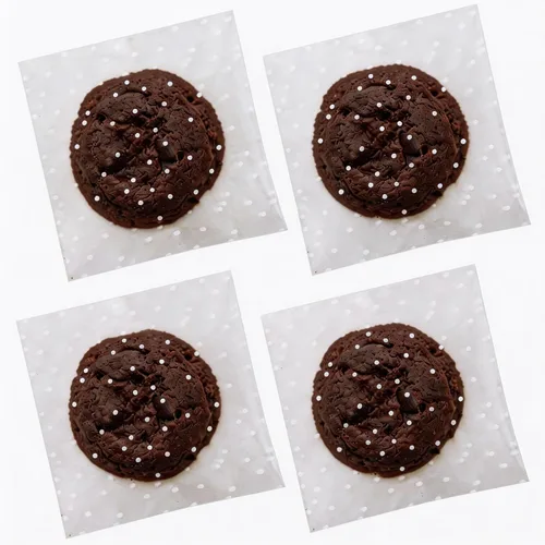 Miniatura 12 de 200 unidades de 5.5 x 5.5 pulgadas con bonito lazo de encaje transparente para asar galletas, regalo de bricolaje, plástico para dulces, envoltura