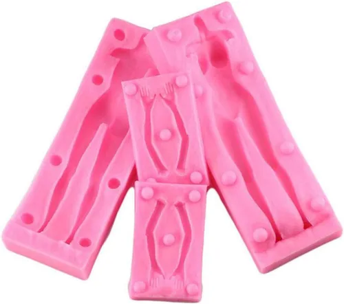 Miniatura 3 de 3D - Molde de silicona para tartas de arcilla desnuda, molde de silicona de cuerpo desnudo femenino para arcilla, fondant, decoración de pasteles