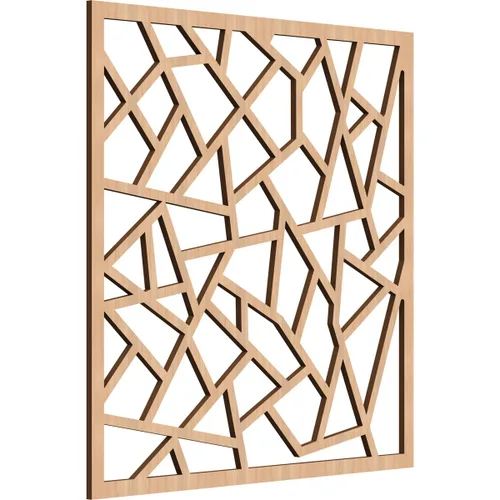 Miniatura 41 de 7 3/8 pulgadas de ancho x 7 3/8 pulgadas de alto x 3/8 pulgadas de alto, paneles de pared de madera con calado decorativo extra pequeño de Venecia