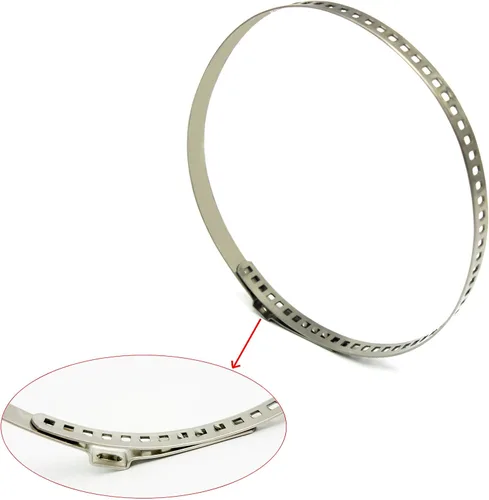 Miniatura 6 de Kit de abrazaderas de arranque de eje CV universal ajustable de acero inoxidable, abrazadera de bota CV 30 piezas