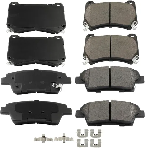 Miniatura 11 de ECCPP - Juego de 4 pastillas de freno de disco de cerámica traseras para 1994 1995 1996 1997 1998 1999 2000 2001 2002 2003 2004 para Ford Mustang