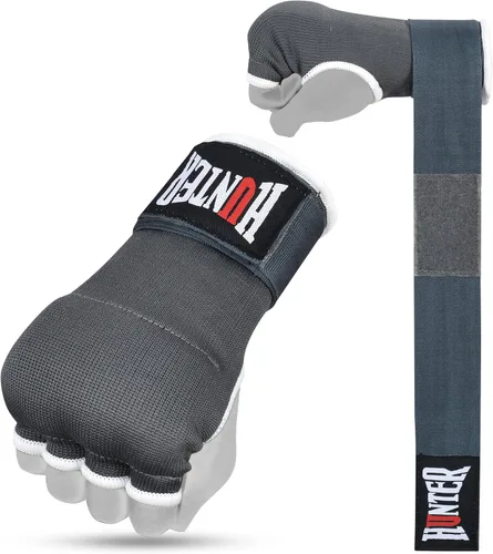 Miniatura 13 de HUNTER - Guantes interiores acolchados con gel y vendas de mano para boxeo, vendas elásticas de entrenamiento rápido para hombres y mujeres, Rosa