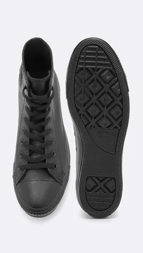 Miniatura 4 de Converse Chuck Taylor All Star - Tenis de cuero para mujer Niebla índigablancoblanco
