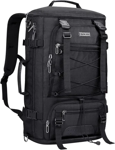 WITZMAN Mochila de viaje para hombre, convertible grande, mochila de mano con compartimento para zapatos para aviones, compatible con laptop de 17